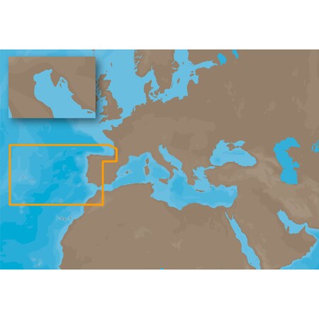 C-Map NT+ EW-C204 - Iberian Peninsula Atl Acores & Madeira - C-Card EW-C204C-CARD